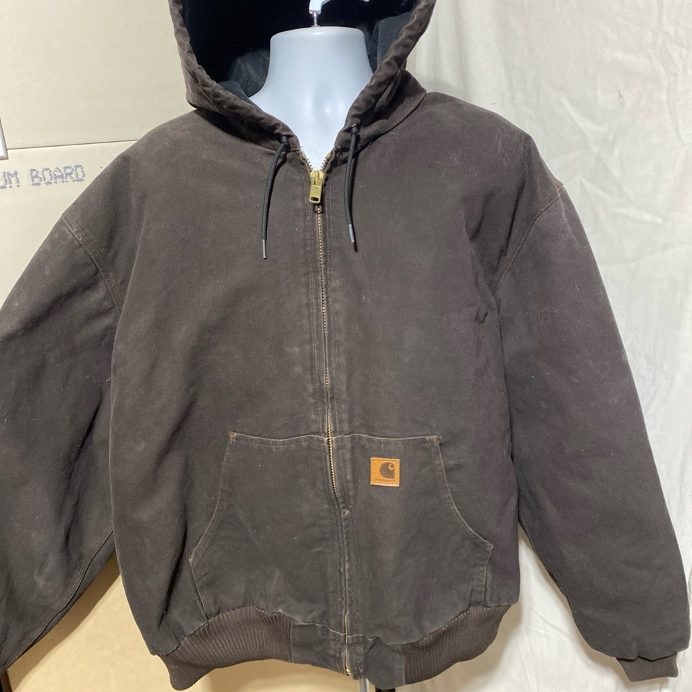 Carhartt Dark Brown Insulated Hooded Jacket -4XL